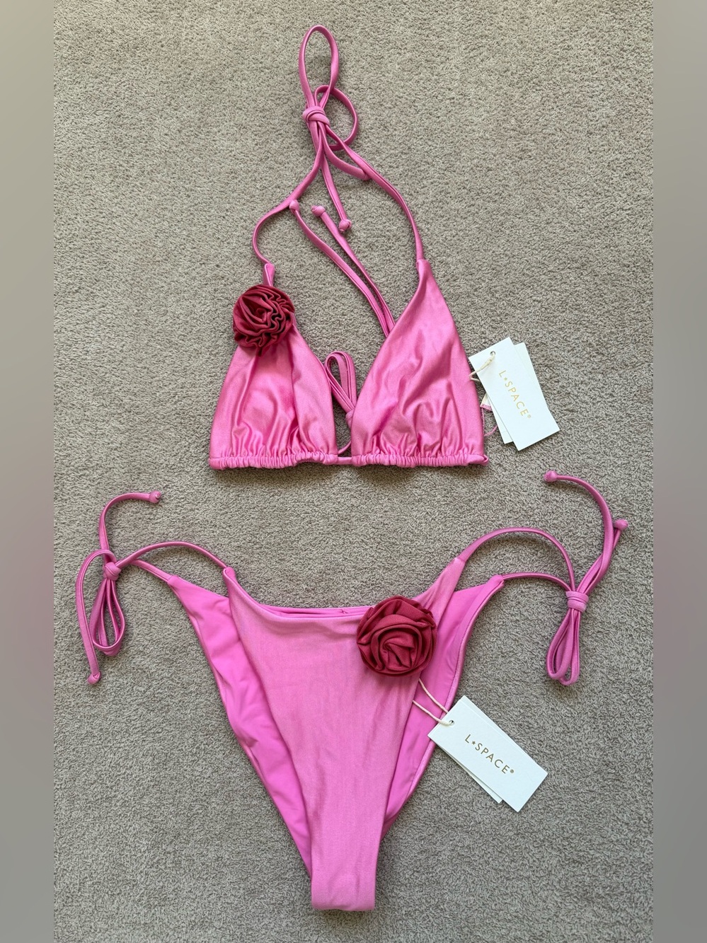 l*space - SET - Rosette Sofia Top / Lennox Bottom Classic - PINK QUARTZ